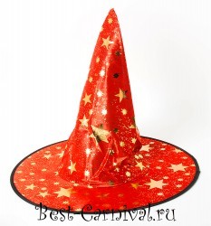 Шляпа "Звездочёт" красная