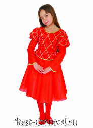 Детский костюм Принцесса красная