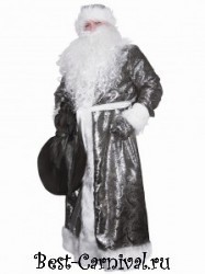 Новогодний костюм Дед мороз "Жаккардовый" синий