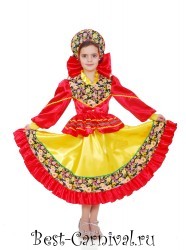 Русский народный костюм "Кадриль" плясовая для девочки
