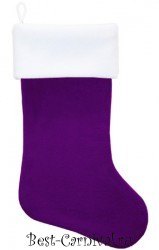 Рождественский сапожок фиолетовый