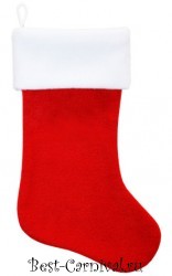 Рождественский носок красный