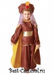 Детский костюм Восточный принц коричневый